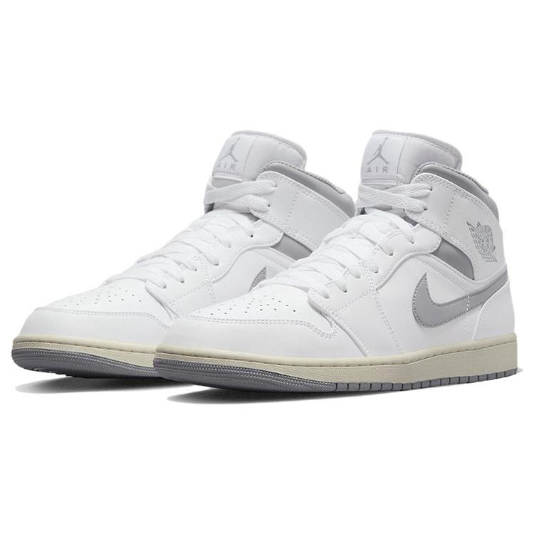Ny JORDAN Air JORDAN 1 Mid Nøytral Grå 554724-135
