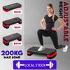Equipamento Doméstico de Treino de Fitness Cardio Stepper Aeróbico com Altura Ajustável Ginásio Bloco de Degrau de Exercício Antiderrapante