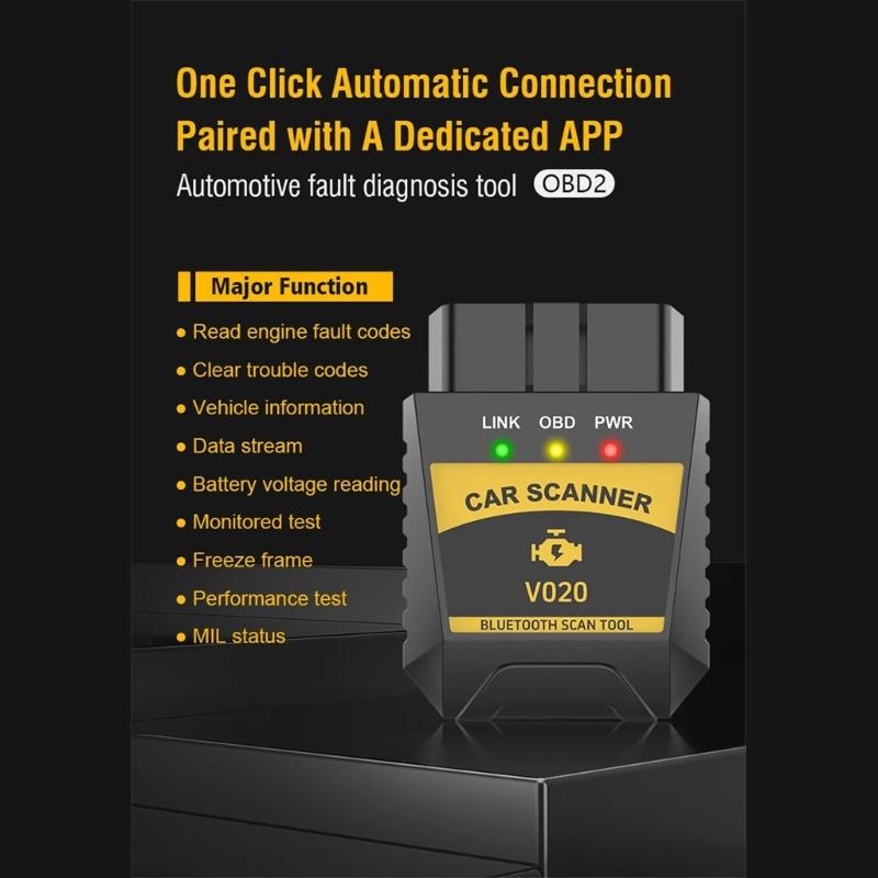 Multifunctional V020 OBD Car Diagnostic Scanner Tester Tool Suitable for Engine Fault Code Reading Quick Error Detection