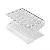 Nail Polished Holder with 6 Layers Clear Acrylic Display Shelf Brush Holder Space Saving Designs for Salon and Home Use