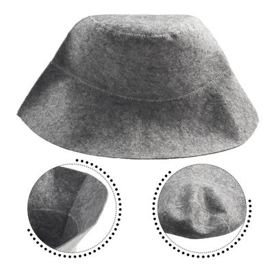Bonnet de bain en feutre pour la tête 1 pièce Anti-chaleur Pour la maison de bain Protection de la tête Chapeau de sauna Bonnets Doux pour la peau Pratique
