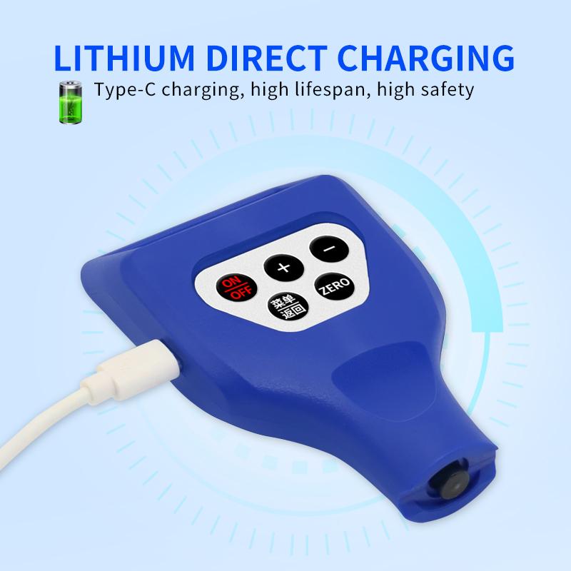DONGRU DR-A5 High-Digital Auto Car Paint Thickness Gauge with (2%H+1.5) Accuracy Plastic Material Coating Thickness Tester