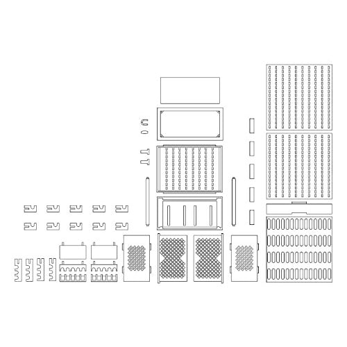 Little Armory LD002 Gun Rack A Plastic Model
