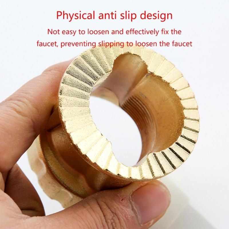 Reliable & Stable Faucet Attachment Versatile Sink Faucet Accessory Faucet Fix Faucet Mounting Nut for Home Public Place