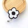 Flexible Rotating Card Holder With Vibrant Fashionable Petal Design Acrylic Construction And Adjustable Cord Length