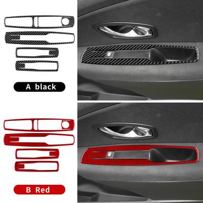For Renault Megane RS 2009 2010 2011 2012 2013 2014 2015 Real Soft Carbon Fiber Sticker LHD RHD Car Window Lift Accessories