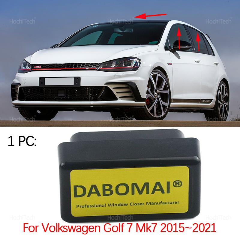 For Volkswagen VW Golf 7 Mk7 R R-Line GTI GTD 2015-2021 Car OBD Auto Lock Control Window Lifter Closer Open Plug and Play Module
