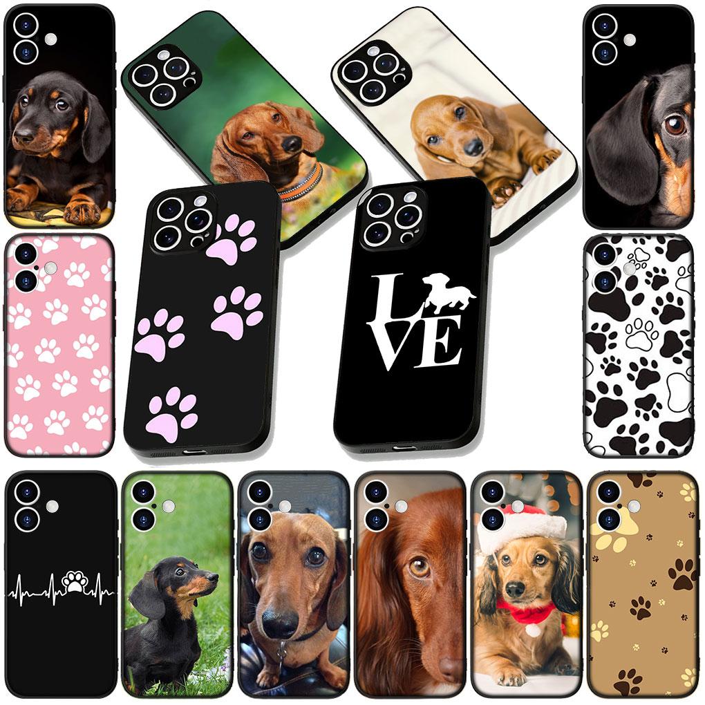 Phone Cover for Motorola Moto G86 G14 G35 G34 G45 G55 G64 G75 G85 G24 G15 G54 G57 Power Casing Flexible Case Paw Dachshund Dog