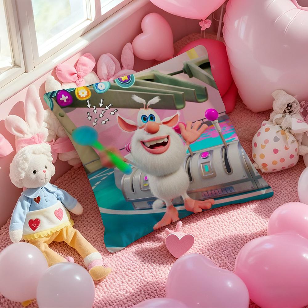 Fourbob-Booba Cute Cushion Cover Pattern Printed Pillowcase for Living Room Sofa Cushion Cover & Bedroom Decor