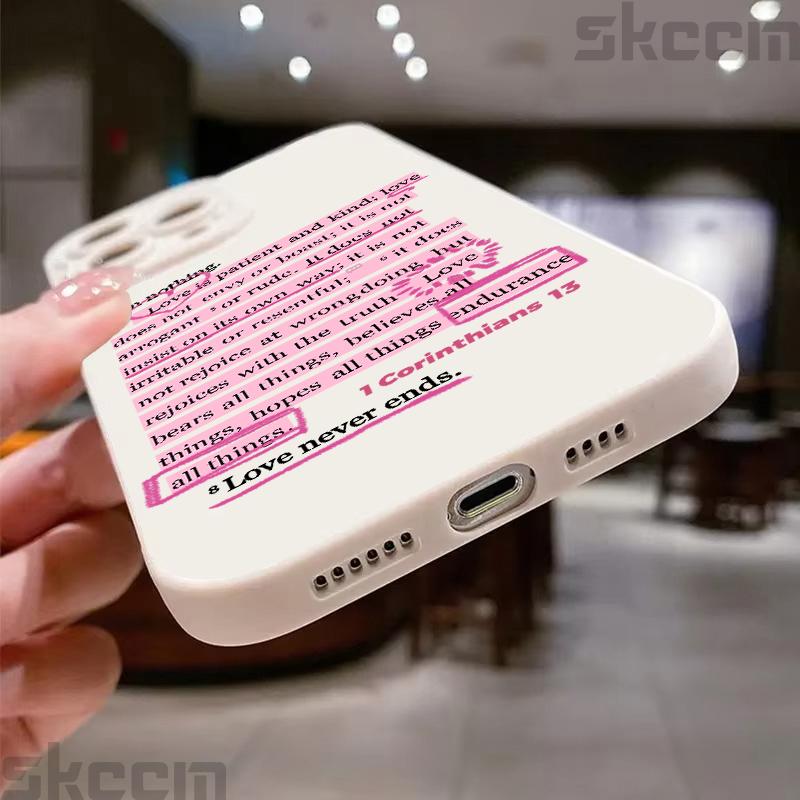 Poem Of Love Silicone Phone Case For Samsung Galaxy S25 Ultra S24 Plus S23 S22 S21 S20 FE A15 A35 A54 A55 Candy Soft Cover