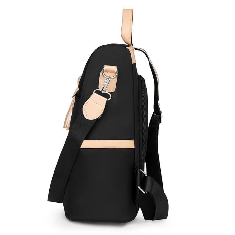 Color Block Backpack Large Capacity Anti-theft Women's Backpack Student Schoolbag