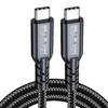 USB4 Type-C To Type-C Cable, Thunderbolt 5/4 & USB5 Compatible, 16K/8K Display, 80G/40Gbps High-Speed Data Transfer.