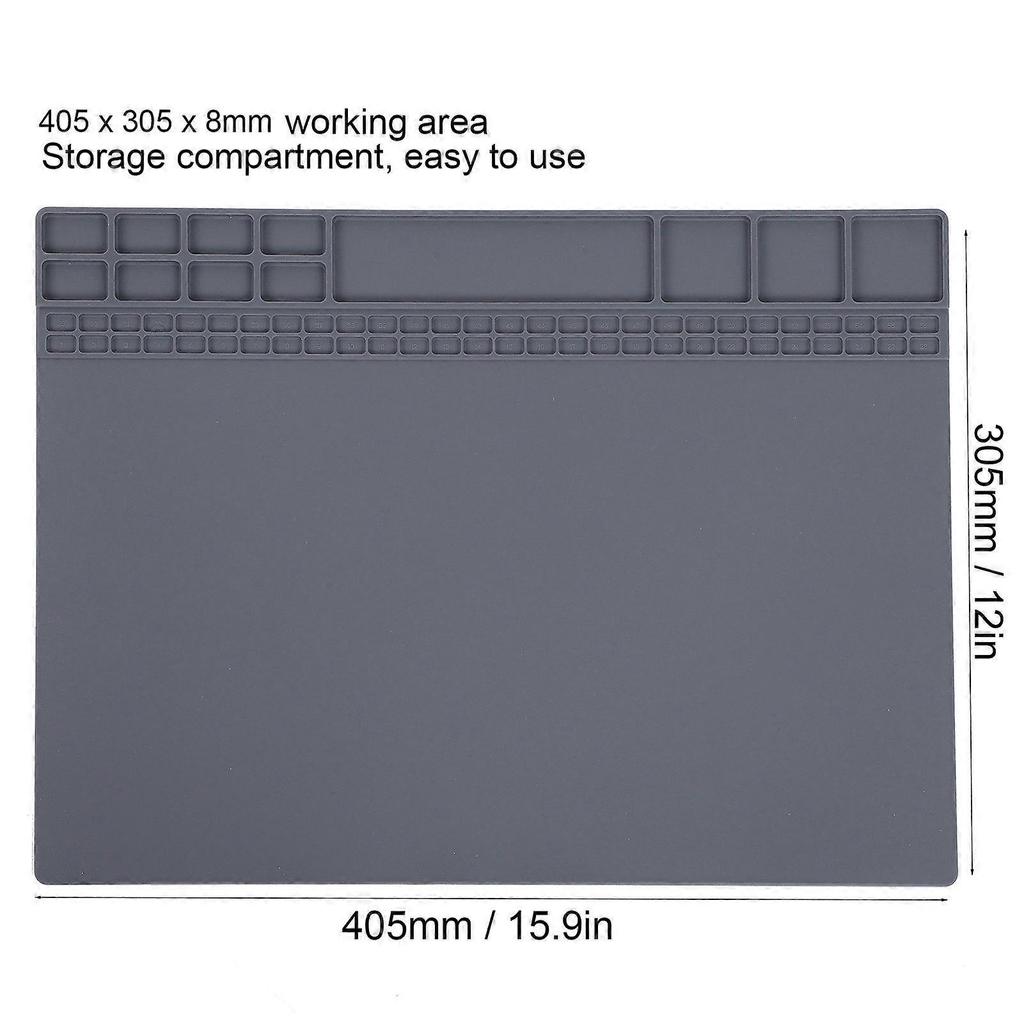 Repair Mat Magnetic Silicone Heat Resistant Computer Phone Solder Station Pad 405x305x8mm
