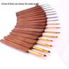 Bamboo Handle Crochet Hook with Metal Head for Dreadlocks & Knitting