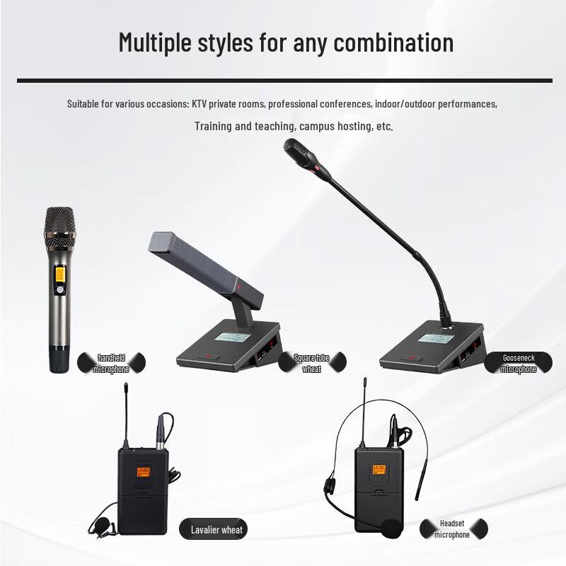 HuiDu Professional Wireless Dual Microphone System (CN version)