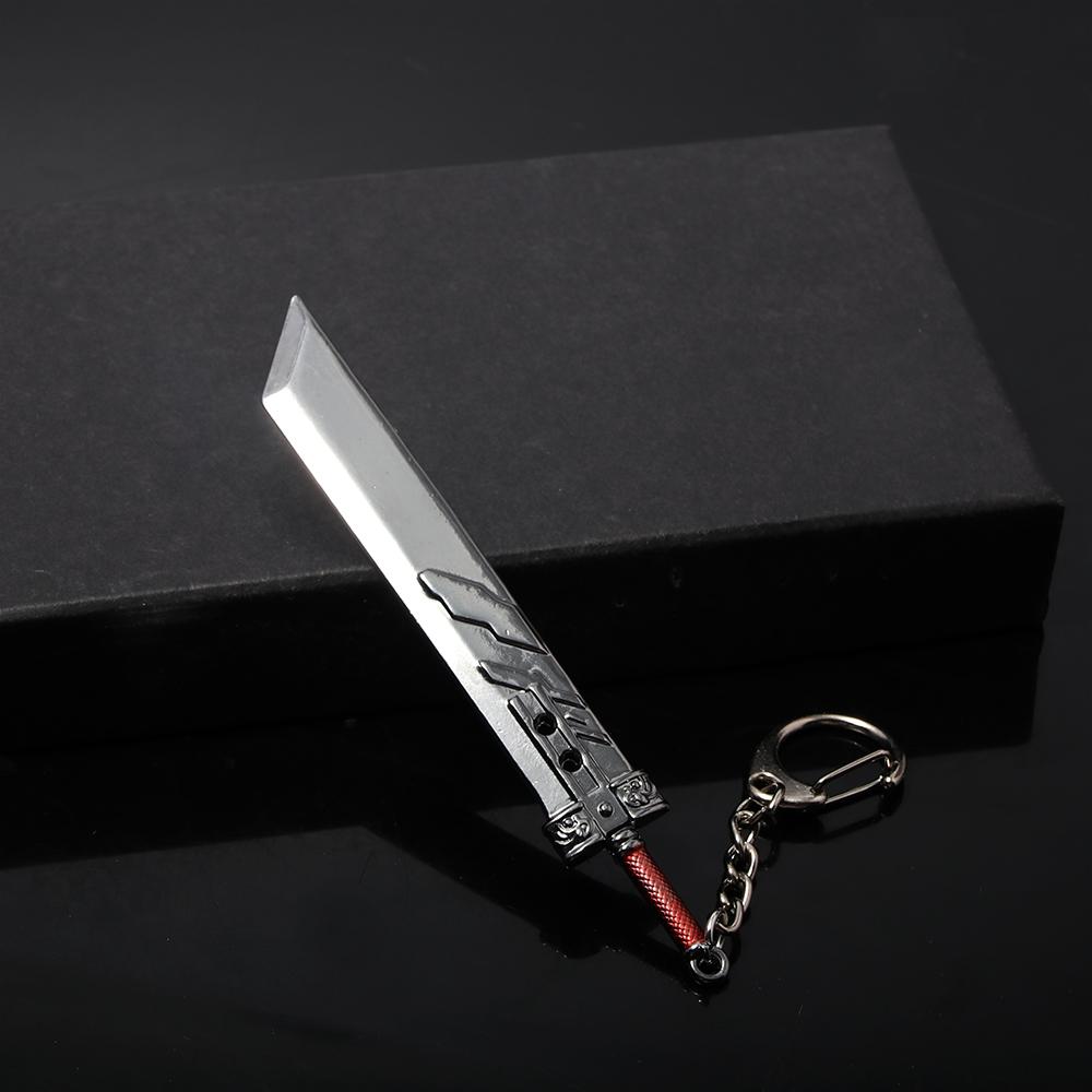 Game Final Fantasy 7 VII Remake Sword Keychain Zack Fair Weapon Cloud Strife Buster Sword Pendant Keyring Unisex Cosplay Prop