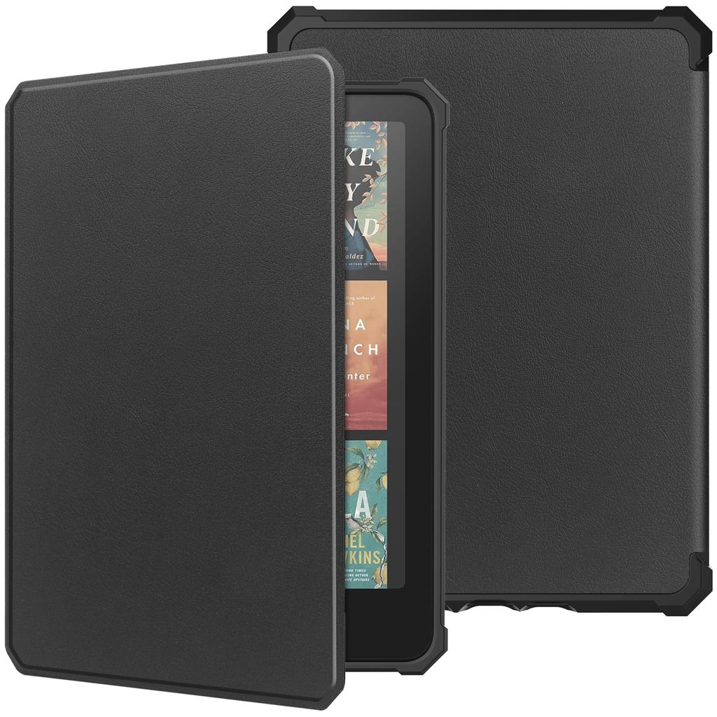For Amazon Kindle Paperwhite (2024)/Kindle Colorsoft Case PU Leather + TPU E-Reader Cover Auto Wake/Sleep