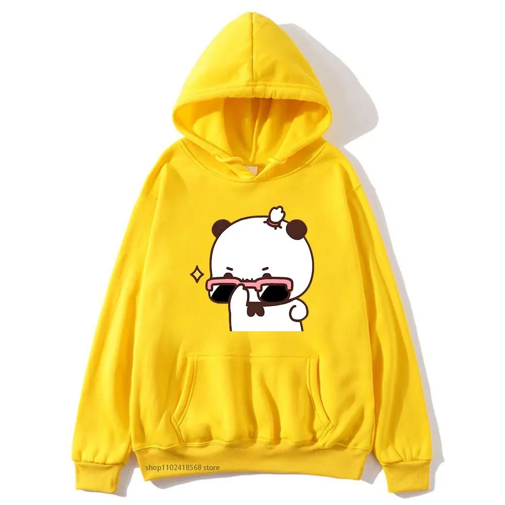 BuBu beobachtet DuDu Gewichtheben ist ein Turner Hoodie Pandabär Sweatshirt Paar Kleidung Männer Kawaii Frauen Tops