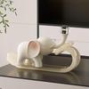 Auspicious Ruyi Elephant Ornament for Home, Office, and Wine Cabinet Decor