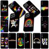 Silicone Cover for Xiaomi Redmi 15 9A 9C NFC 7A 9T Note 9 8 7 8T 15c A5 4G 5G Phone Case Love Is Love Rainbow LGBT Gay Lesbian