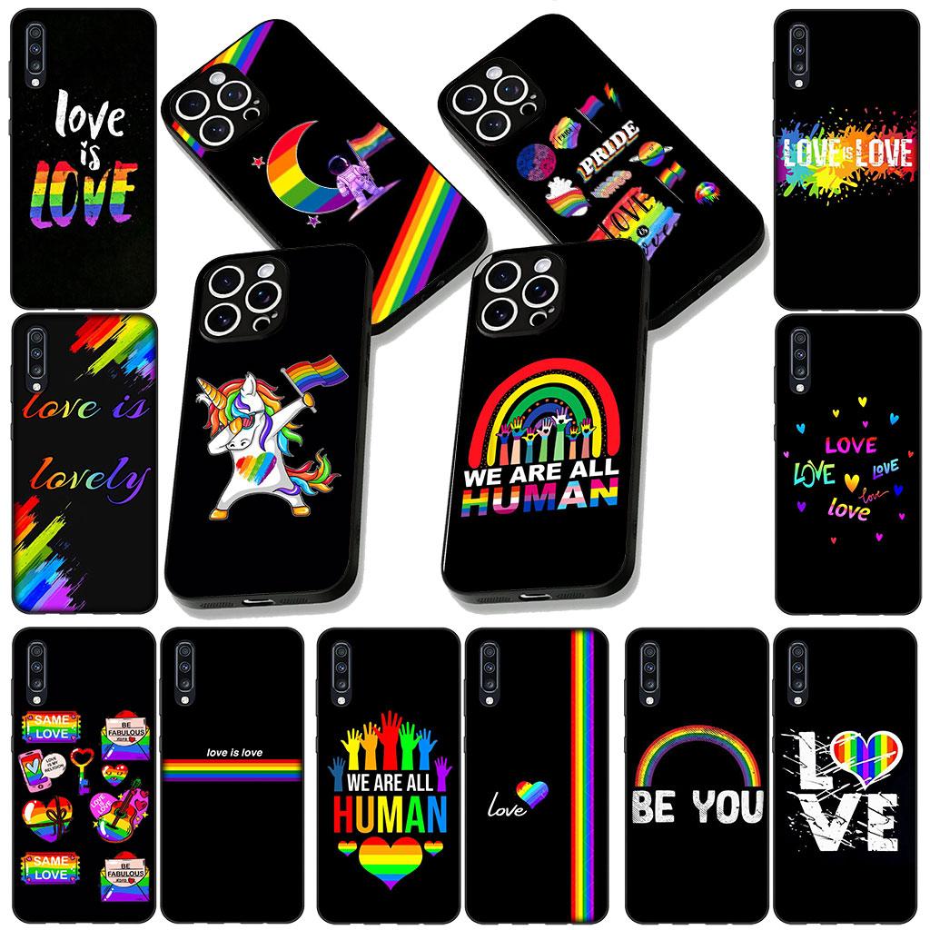 Silicone Cover for Xiaomi Redmi 15 9A 9C NFC 7A 9T Note 9 8 7 8T 15c A5 4G 5G Phone Case Love Is Love Rainbow LGBT Gay Lesbian