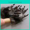 Komische Latex Werwolf Klauenhandschuhe Ideal für Halloween-Partys und lustige Verkleidungsveranstaltungen