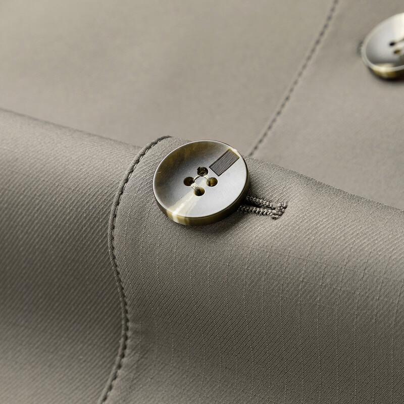 MONTAGUT Men's British Style Casual Lapel Trench Coat