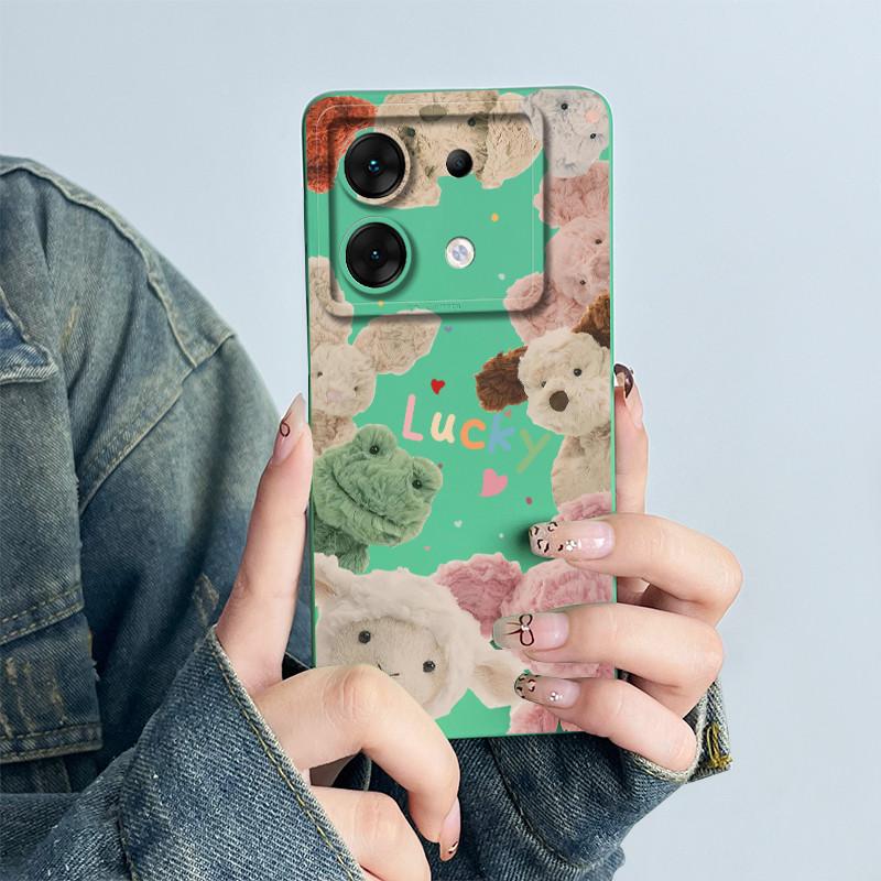 For Infinix Zero 30 5G Phone Case X6731 Cover Silicone Cute Panda Flower Boys Girls Shell Cartoon Funda Protective Casing Coque