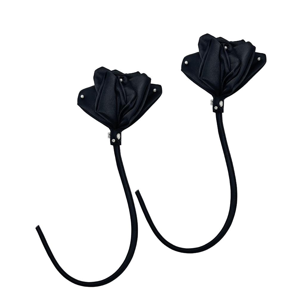 Black And White Three-Dimensional Flower Accessories Clothing Corsage Collar Brooch Dress Diy Accessories Jewelry
