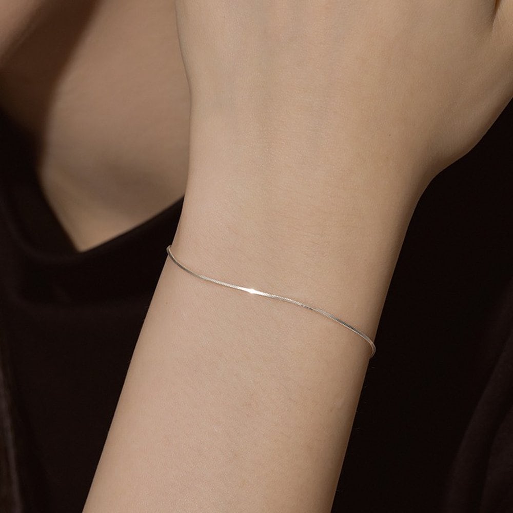 Silver925 Moment Chain Bracelet (5Types) W