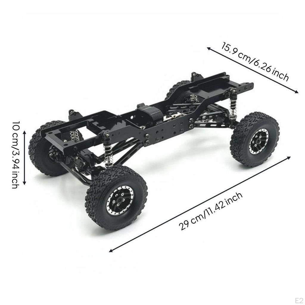 MN78 Upgrade Base Structure/12 Scale RC Crawler Chassis Stable Performance Metal Frame Kit