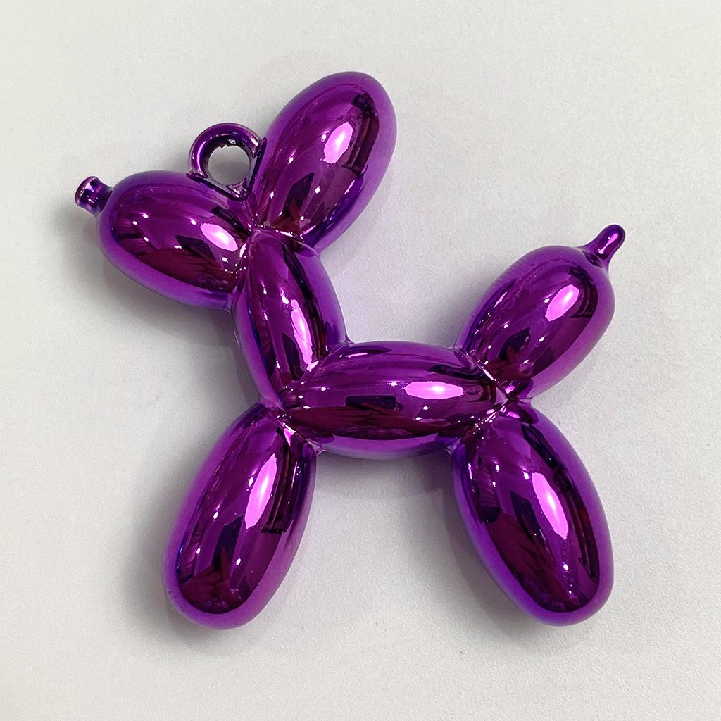 Metallic Color Loose Beads 5pcs DIY Hanging Hole Pendant Jewelry Material Handmade Accessories Creative for Necklace Bracelet Making AB  Beads