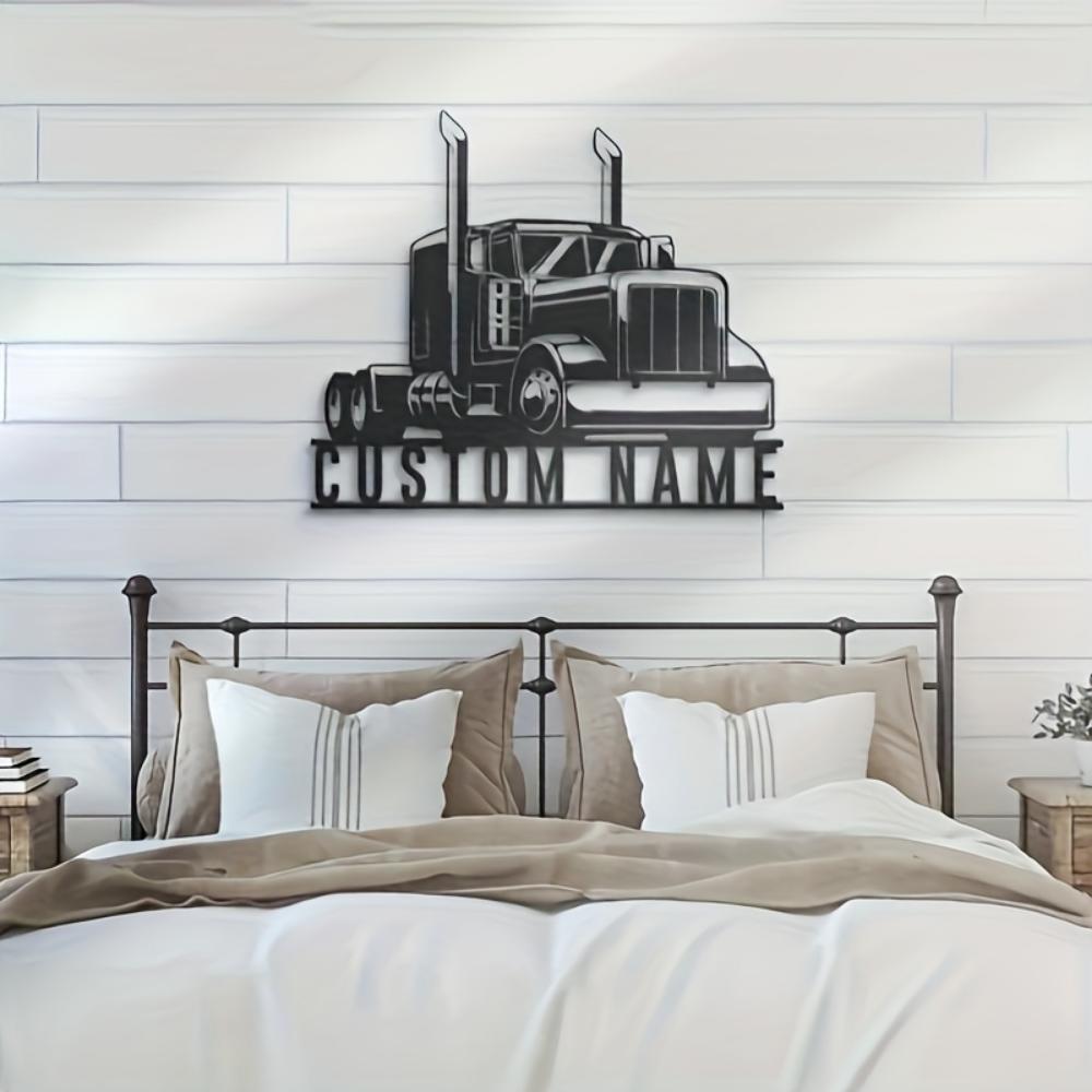 Vintage Truck Metal Sign Handmade Custom Wall Decor