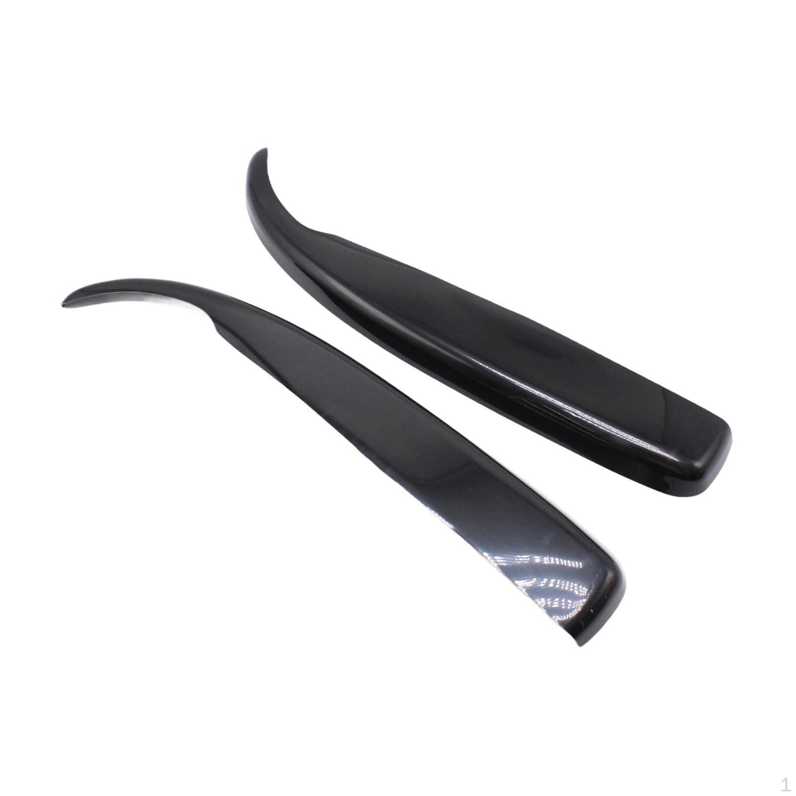 2 Pieces Headlight Spoilers Front Eyebrows for Automobile