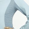 Nike Color Blocked Half High Neck Casual Quick Dry Running Long Sleeve Raglan T-Shirt Women Tops Light-Blue FN4707-440