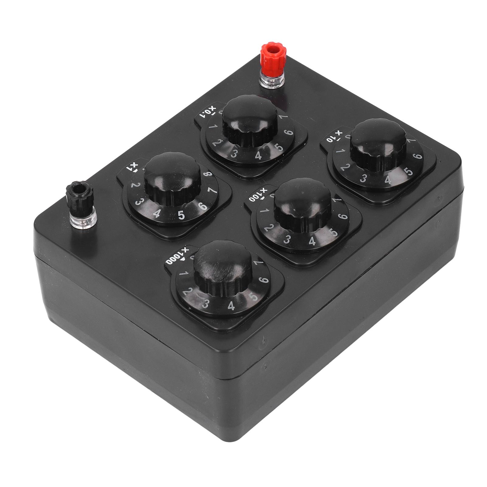 

Adjustable Decade Resistor 0‑9999.9 Ohm Variable Resistance Box Variable Decimal Lab Resistor Substitution Box