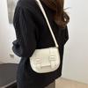 Casual and Beautiful Crossbody Bag Popular Simple French Niche Bag Women's Summer New Trendy Personalized Saddle Bag