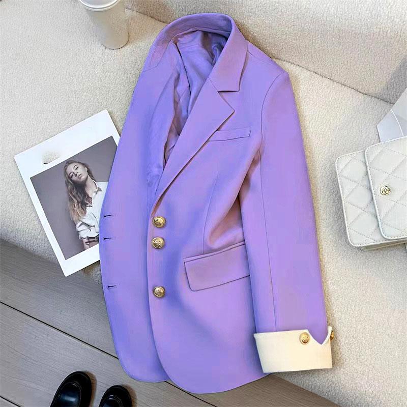 Completo Donna Elegante Sportivo Casual Blazer Giacca Moda Coreana Primavera Autunno 12 Colori Ufficio Abbigliamento Donna Cappotto Basico