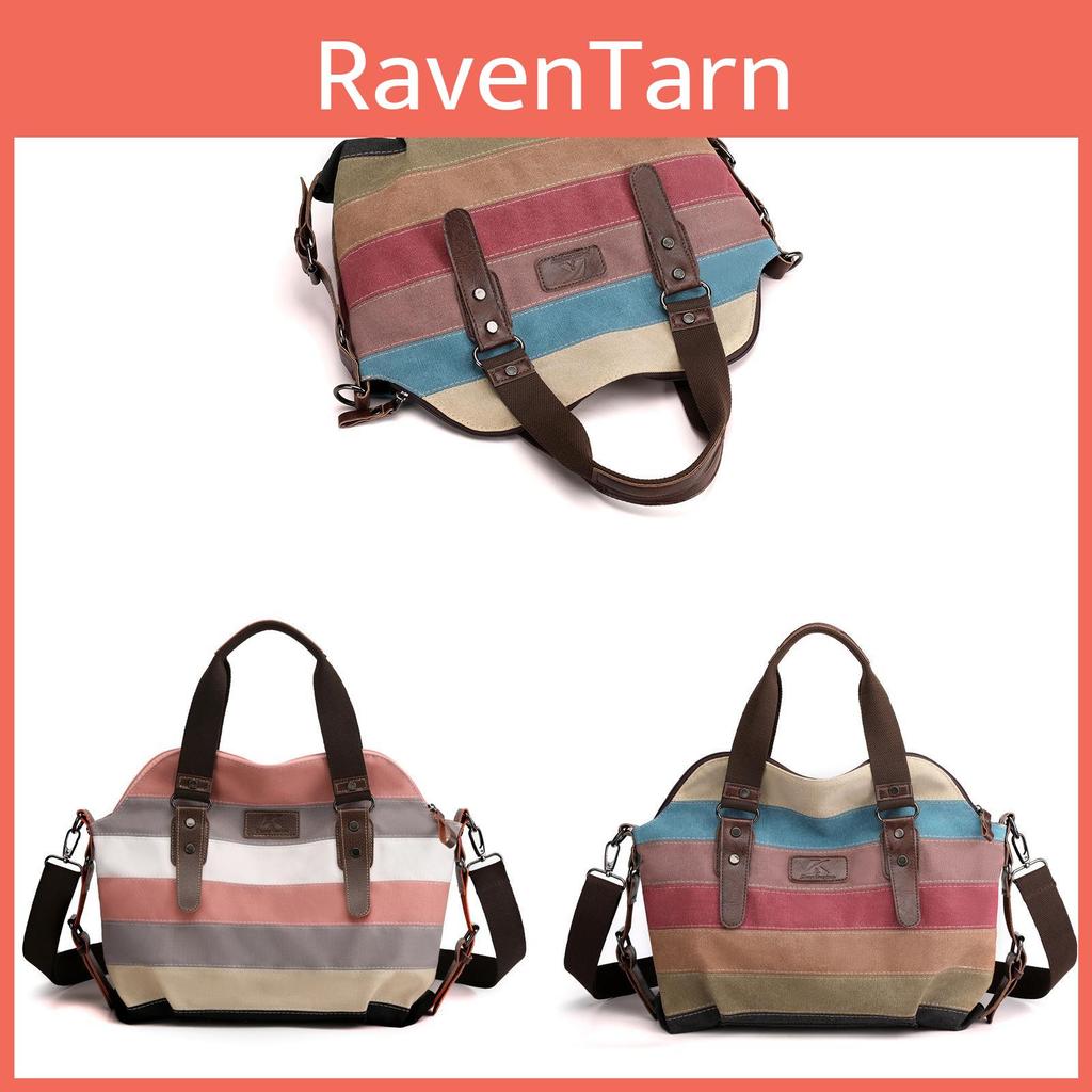 Kvky Retro Canvas Large Crossbody Bag With Patchwork Pattern For Street Style Outfits