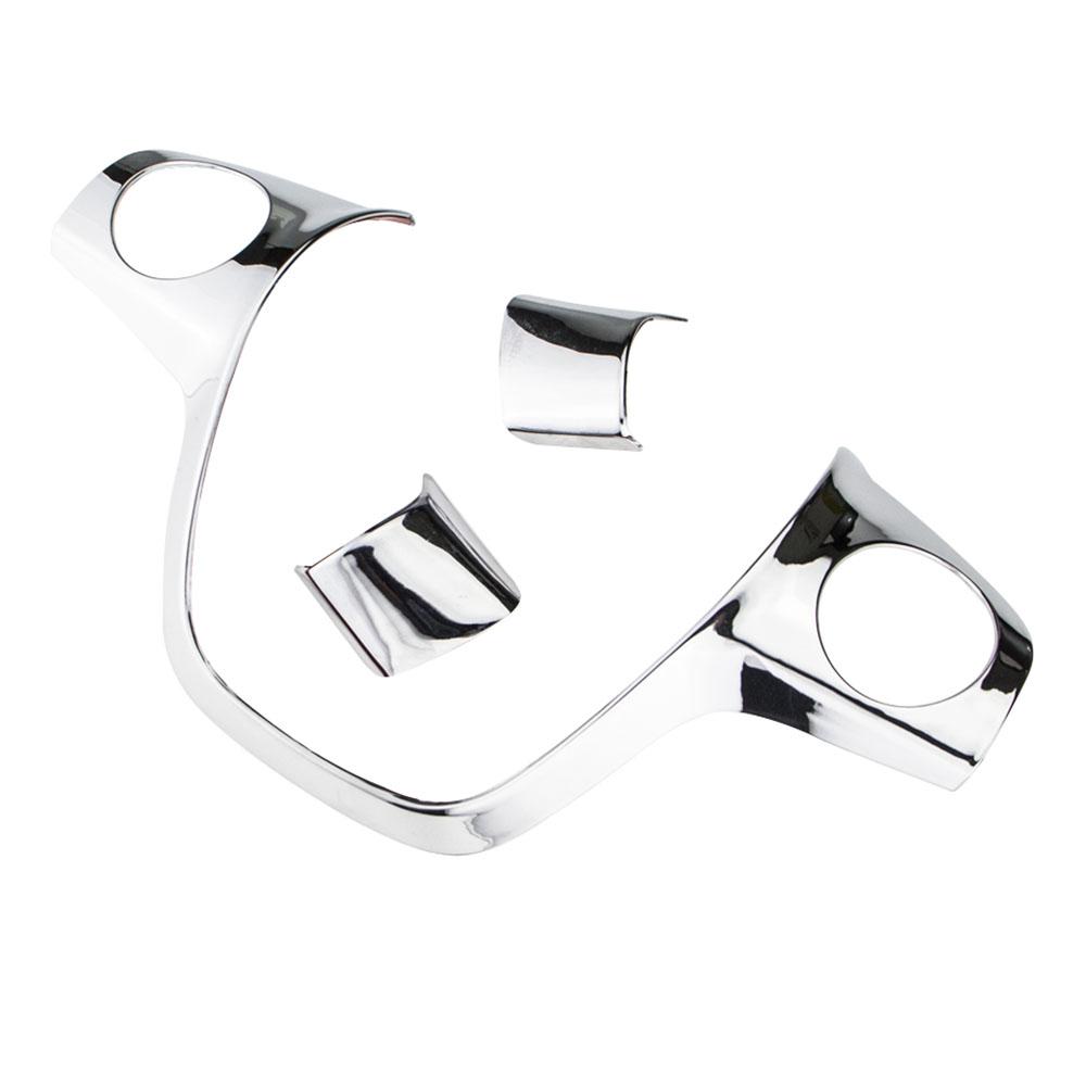 3pcs Steering Wheel Decorative Cover Sticker for Ford Focus 3 Mk3 2012-2014 KUGA Escape 2013-2015 ABS Accessories Car Styling