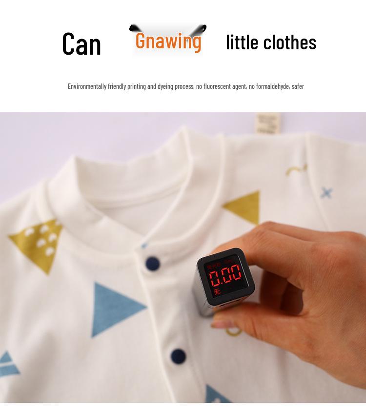 Baby Long Sleeve Romper - Spring/Autumn, Printed Combed Cotton Pajamas for Newborns, Infant Wear