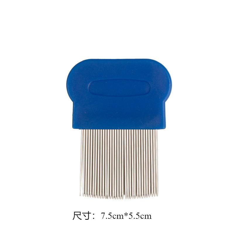 Comb Hair Lice Comb Brushes Terminator Fine Egg Dust Nit Free Removal Stainless Steel Comb Long Teeth Anti-slip Bands Dropship