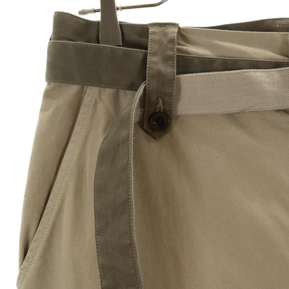 Sacai 23SS Made In Japan Wool Blend 23-02978M Belted Chino Pants 1 Men's Used