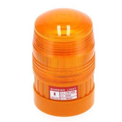 Luz de Advertencia LED con Base Magnética Iluminación de Emergencia Impermeable para Seguridad Vial DC 6V 3W