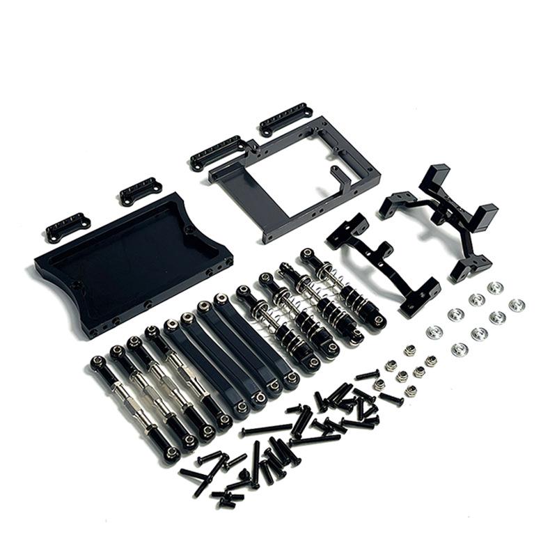 Mangniu MND90 99S RC Car Upgraded Servo, Rear Beam, Shock Absorber, and Tie Rod