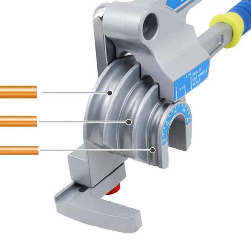 Manual LeverStyle Tube Bender Stainless Steel TripleFunction Bend for Plumbers,