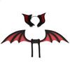 Felliges Halloween-Kostüm Cosplay Requisiten Biegsamer Teufelchen-Schwanz Fledermaus-ähnliche Ohren Erwachsene