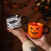 Halloweenský hrnek mumie keramický Halloweenský dárek Vysoce vypadající hrnek Suvenýr Hrnky na vodu Dárková sada