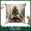 Christmas Pinecone Pillowcase Bedroom Sofa Cushion Cover 100% Polyester Living Room Soft Cushion Pillowcase Home Decor