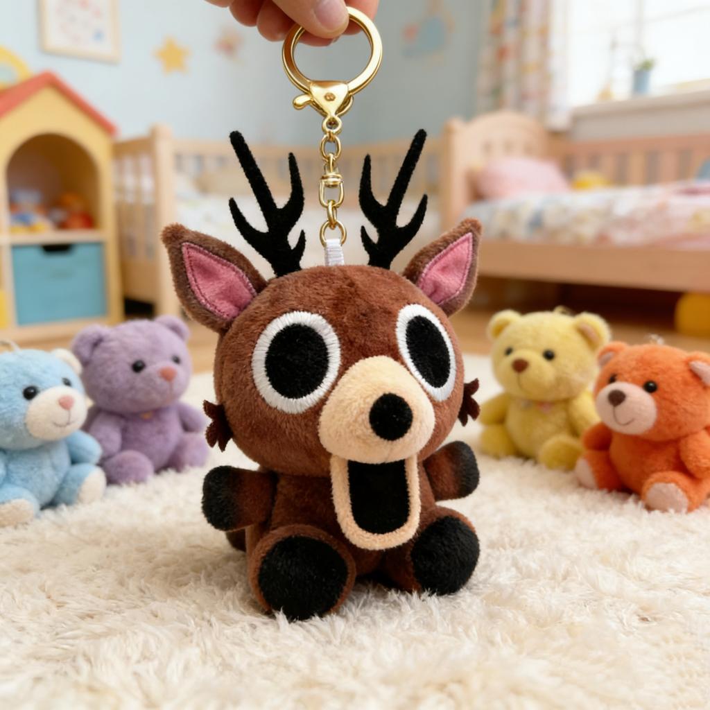 Non-Toxic 20Cm Q 99 Nights In The Forest Deer Plush Toy Stuffed Animal Soft Movie Inspired Gift Kids And Fans Collectible Christmas Gift